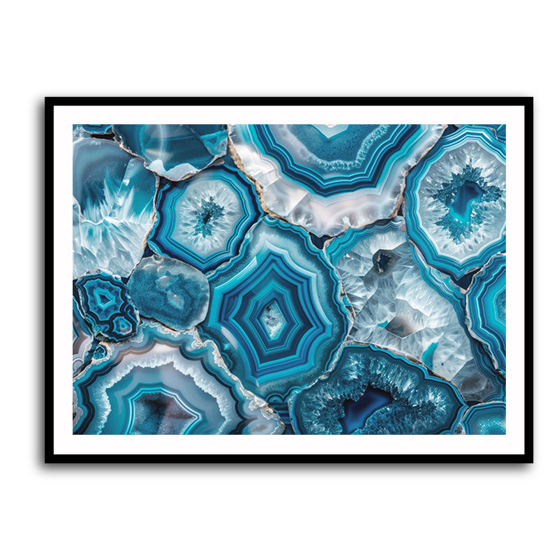 Blue Mineral Mosaic
