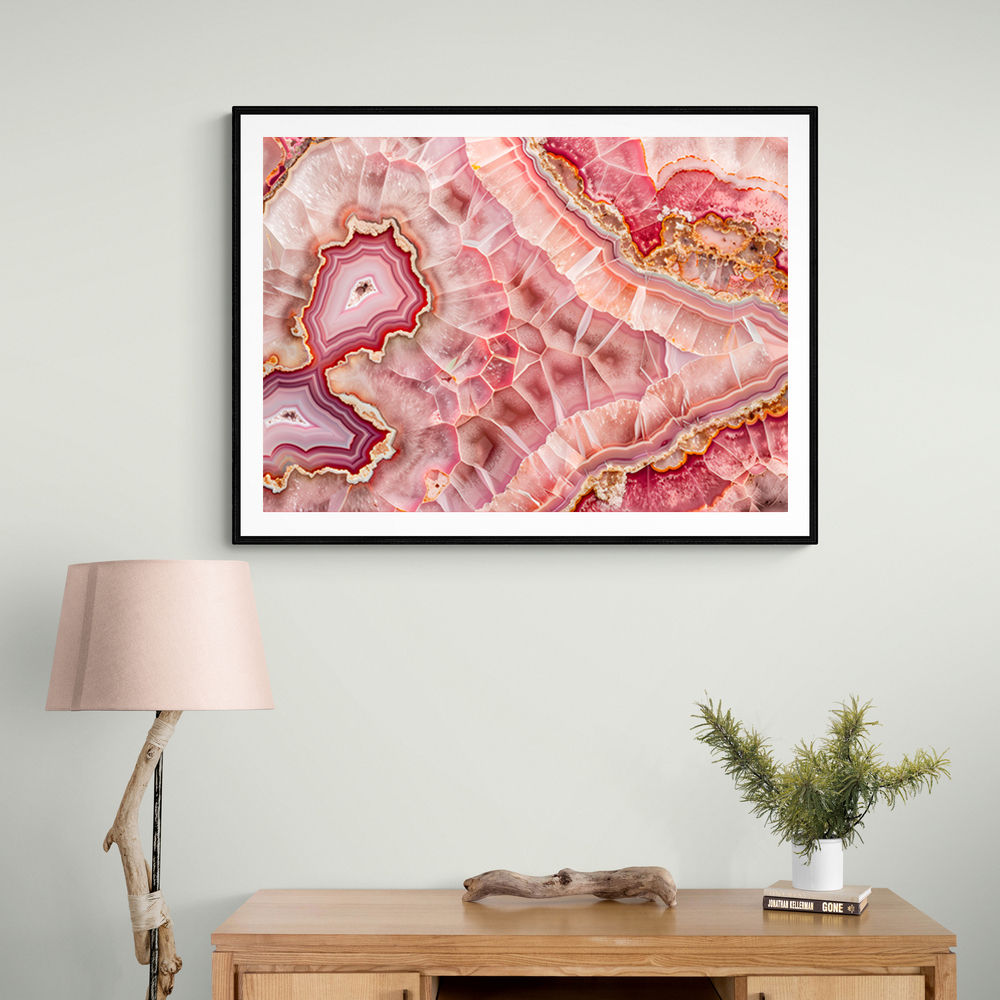 Pink Mineral Mosaic