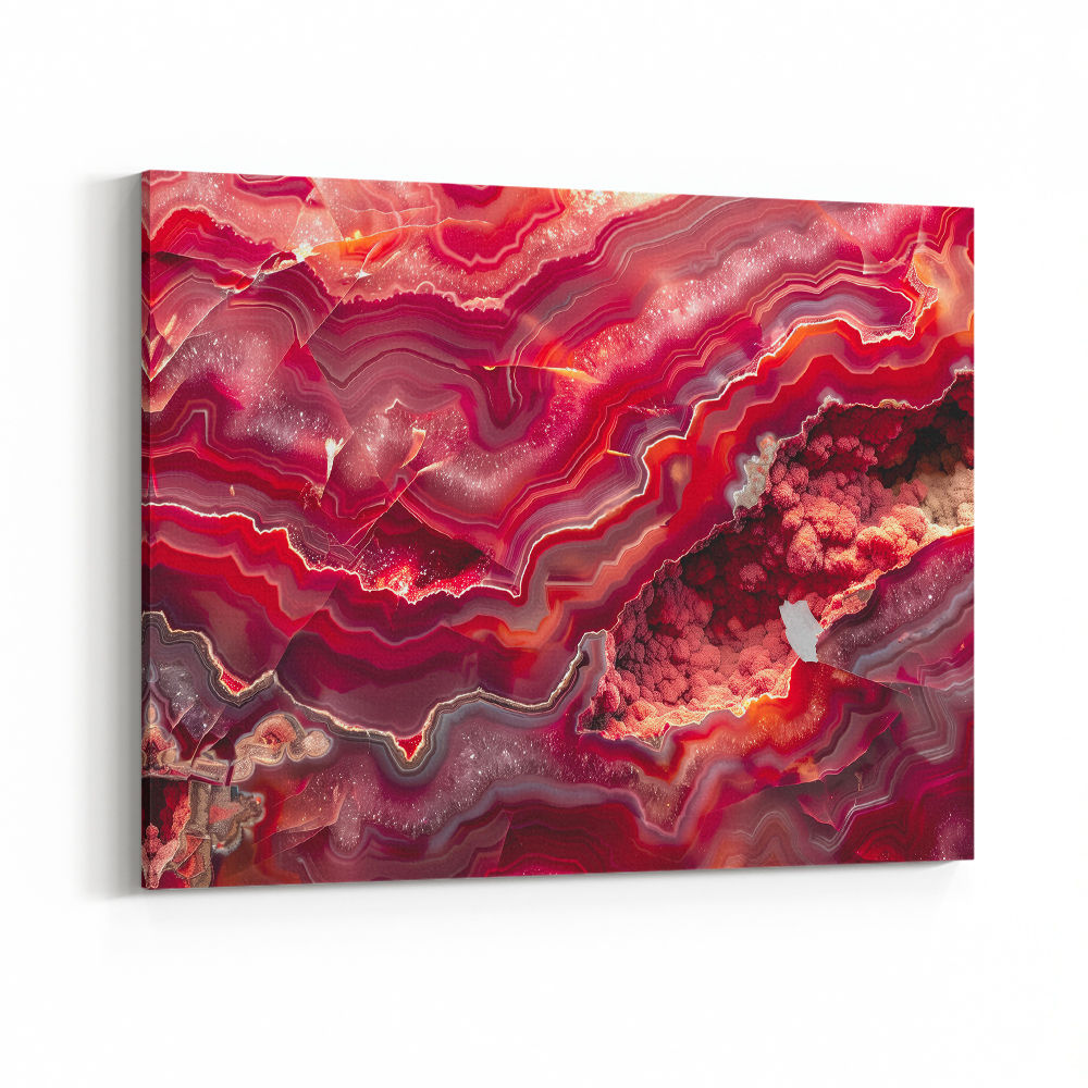 Red Mineral Mosaic