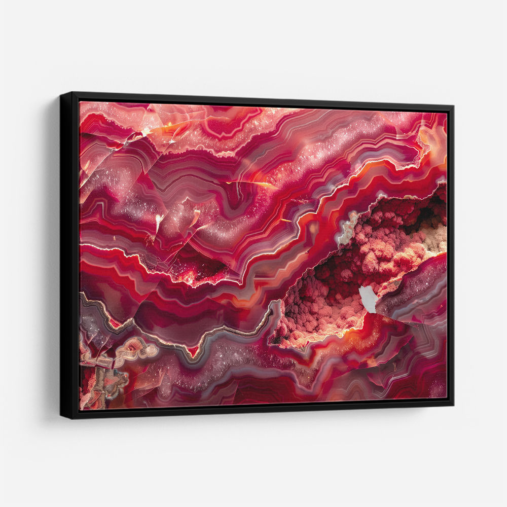 Red Mineral Mosaic