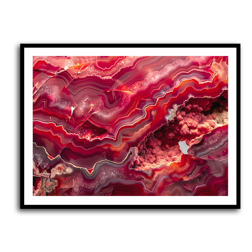Red Mineral Mosaic