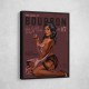 Babes Of Bourbon Cant Touch This. Sexy Retro Pin Up Girl Whiskey Wall Art