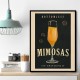 Bottomless Mimosas Brunch Prosecco A Champagne Art Wall Art