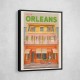 New Orleans Louisiana Vintage Travel Poster Wall Art