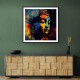 Buddha Head Abstract Color 1 Wall Art