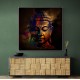 Buddha Head Abstract Color 2 Wall Art