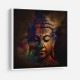 Buddha Head Abstract Color 2 Wall Art