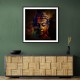 Buddha Head Abstract Color 2 Wall Art