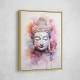 Buddha Pink Water Color Wall Art