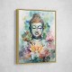 Buddha With a Lotus Flower Water Color 2 Wall Art