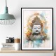 Buddha Water Color 3 Wall Art