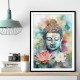 Buddha With a Lotus Flower Water Color 4 Wall Art