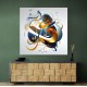 Abstract Gold & Blue 2 Arabic Calligraphy