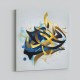 Abstract Gold & Blue 5 Arabic Calligraphy