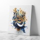 Abstract Gold & Blue 8 Arabic Calligraphy