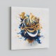 Abstract Gold & Blue 8 Arabic Calligraphy