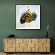Abstract Gold & Blue 11 Arabic Calligraphy