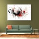 Red and Black Calligraphy Wall Art