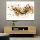 Gold Abstract Calligraphy Wall Art