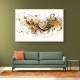 Gold Abstract Calligraphy Wall Art