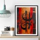 Abstract Style Islamic Calligraphy