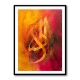 Gold and Yellow Abstract Symbol Calligraphy