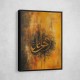 Golden Abstract Symbol Calligraphy
