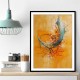Golden Abstract Calligraphy