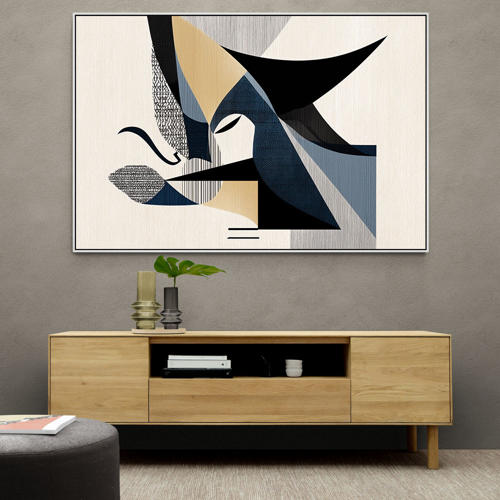 Contemporary Modern Abstract Islamic Art in Neutral Tones 3 Wall Art