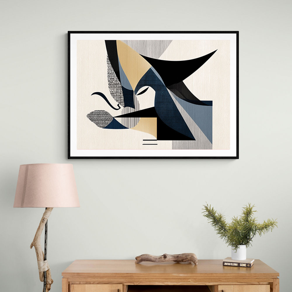 Contemporary Modern Abstract Islamic Art in Neutral Tones 3 Wall Art