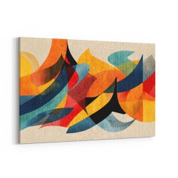 Vibrant Multicolor Contemporary Modern Abstract Arabic Calligraphy Wall Art 