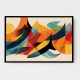 Vibrant Multicolor Contemporary Modern Abstract Arabic Calligraphy Wall Art 