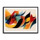 Vibrant Multicolor Contemporary Modern Abstract Arabic Calligraphy Wall Art 2