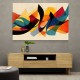 Vibrant Multicolor Contemporary Modern Abstract Arabic Calligraphy Wall Art 3
