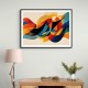Vibrant Multicolor Contemporary Modern Abstract Arabic Calligraphy Wall Art 4