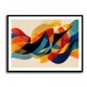 Vibrant Multicolor Contemporary Modern Abstract Arabic Calligraphy Wall Art 4
