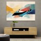  Vibrant Geometric Fusion Modern Abstract Arabic Calligraphy Wall Art 2