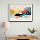  Vibrant Geometric Fusion Modern Abstract Arabic Calligraphy Wall Art 2