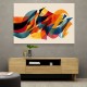 Vibrant Multicolor Contemporary Modern Abstract Arabic Calligraphy Wall Art 5