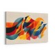 Vibrant Multicolor Contemporary Modern Abstract Arabic Calligraphy Wall Art 5