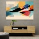  Vibrant Geometric Fusion Modern Abstract Arabic Calligraphy Wall Art 5