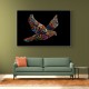 Abstract style Falcon Colourful Arabic calligraphy art