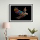 Abstract style Falcon Colourful Arabic calligraphy art 3