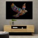 Abstract style Falcon Colourful Arabic calligraphy wall art 3