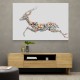 Arabian Gazelle Calligraphy Wall Art 2 