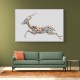 Arabian Gazelle Calligraphy Wall Art 2 