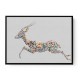 Arabian Gazelle Calligraphy Wall Art 2 