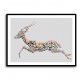 Arabian Gazelle Calligraphy Wall Art 2 