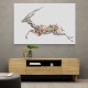 Arabian Gazelle Calligraphy Wall Art 