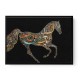 Horse Calligraphy Art Colourful 